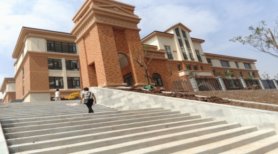 重慶市兩江小學(xué)外墻軟瓷，外墻干掛石材
